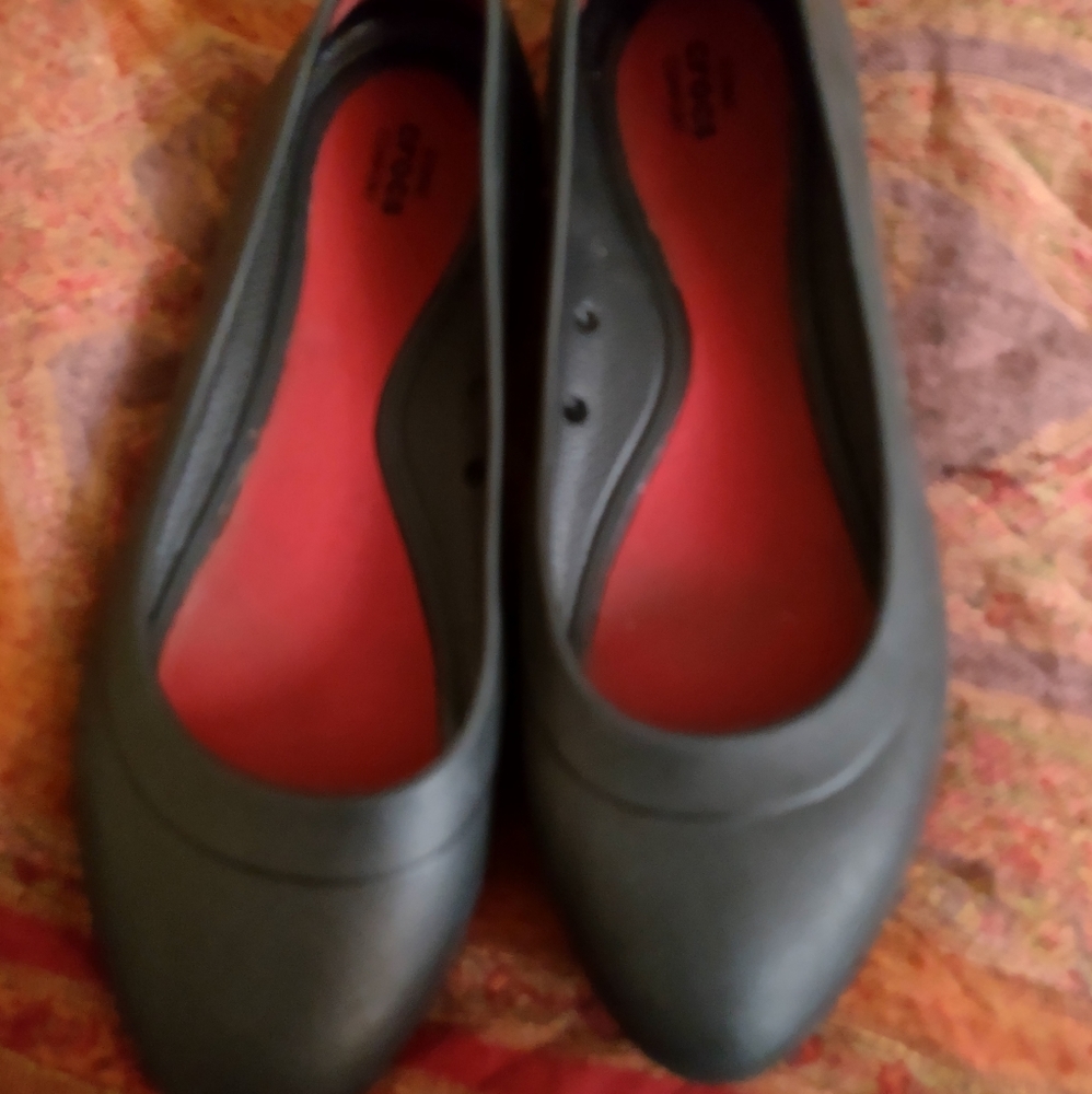 Croc flat heeled shoes